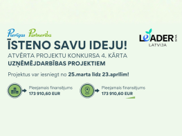 Zaļš fons ar visādu krāsu tekstiem un elementiem