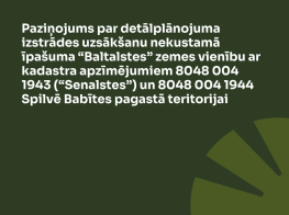 Tumši zaļš fons ar gaišu teksta un elementu grafiku