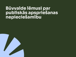 Tumši zaļš fons ar gaišu teksta un elementu grafiku