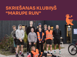 jaunieši un teksts - skriešanas klubiņš