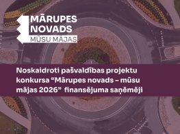 Violets fons ar teksta elementu grafiku