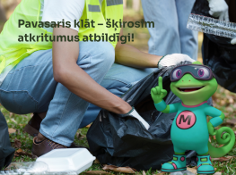atkritumu šķirošana brīvā dabā