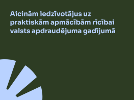 zaļš fons ar zilu grafiku