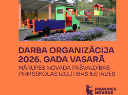 Oranža afiša ar tekstu