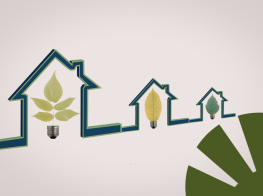 Gaišs fons ar energoefektivitātes grafikām