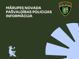 Tumši zaļš fons ar krāsainu teksta un elementu grafiku