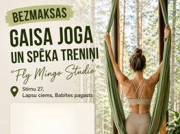 Gaisa jogas pasākuma reklāma
