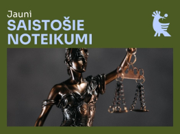 Jauni saistošie noteikumi